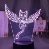 Anime Fairy Tail Natsu Dragneel and Erza Scarlet Hug Night Light Led Touch Sensor Nightlight for 4 - Anime Lamps Store