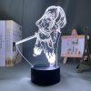 Anime Led Night Light Fairy Tail Erza Scarlet Figure for Bedroom Decor Light Battery Powered Birthday 3 - Anime Lamps Store