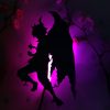 Anime Silhouette Light Fairy Tail Natsu Wall Lamp for Living Room Decoration Bedroom Decor Light Manga 2 - Anime Lamps Store