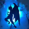 Anime Silhouette Light Fairy Tail Natsu Wall Lamp for Living Room Decoration Bedroom Decor Light Manga 3 - Anime Lamps Store