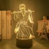 Gintama Gintoki Sakata Led Night Light for Bedroom Decor Colorful Nightlight Anime Gift Gintama 3d Lamp 1 - Anime Lamps Store