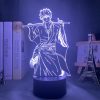 Gintama Gintoki Sakata Led Night Light for Bedroom Decor Colorful Nightlight Anime Gift Gintama 3d Lamp - Anime Lamps Store