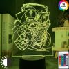 Manga Fullmetal Alchemist Edward Elric Figure Night Light Led Color Changing Kids Bedroom Decorative Nightlight Usb - Anime Lamps Store