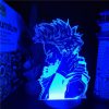 3D Lamp Anime MY HERO ACADEMIA HITOSHI SHINSO Figure Acrylic Led Night Light for Kids Bedroom 3 - Anime Lamps Store