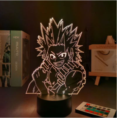 Anime My Hero Academia Shoto Todoroki Face Design Led Night Light Lamp for Kids Child Boys 11 - Anime Lamps Store