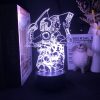 JoJo Bizarre Adventure Jan Pierre 3d led lamp for bedroom manga night lights anime action figure 1 - Anime Lamps Store