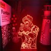 Jujutsu Kaisen 3D Lamp Anime Gojo Satoru Jujutsu Kaisen Yuji Itadori LED Night Light Brdroom Decor 18 - Anime Lamps Store