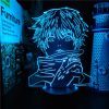 Jujutsu Kaisen 3D Lamp Anime Gojo Satoru Jujutsu Kaisen Yuji Itadori LED Night Light Brdroom Decor 2 - Anime Lamps Store