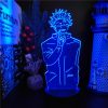 Jujutsu Kaisen 3D Lamp Anime Gojo Satoru Jujutsu Kaisen Yuji Itadori LED Night Light Brdroom Decor 6 - Anime Lamps Store