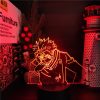 Jujutsu Kaisen 3D Lamp Anime Gojo Satoru Jujutsu Kaisen Yuji Itadori LED Night Light Brdroom Decor 7 - Anime Lamps Store