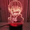 Tokyo Ghoul 3D Lamp Anime Kaneki Ken Juuzou Led Night Light for Kids Bedroom Decoration Nightlight 13 - Anime Lamps Store