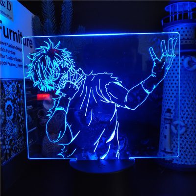 Tokyo Ghoul 3D Lamp Anime Kaneki Ken Juuzou Led Night Light for Kids Bedroom Decoration Nightlight 2 - Anime Lamps Store