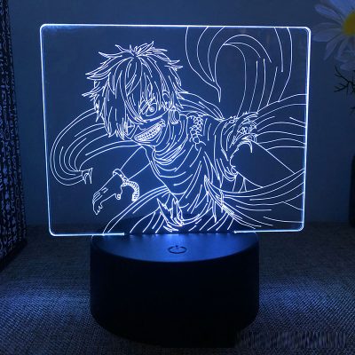 Tokyo Ghoul Kaneki Ken 3d Led Lamp for Bedroom Night Lights Anime Mange Figure Avatar Room 1 - Anime Lamps Store