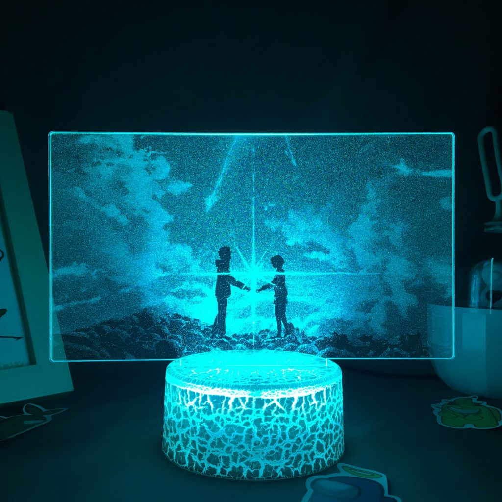 Your Name Anime Movie Figures 3D LED Two Tone Lamps RGB Battery Animation Film Kimi No 4 - Anime Lamps Store