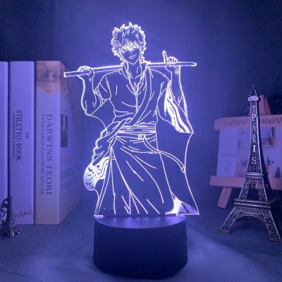 Hot Anime Gintama Sakata Gintoki 3D Lamp