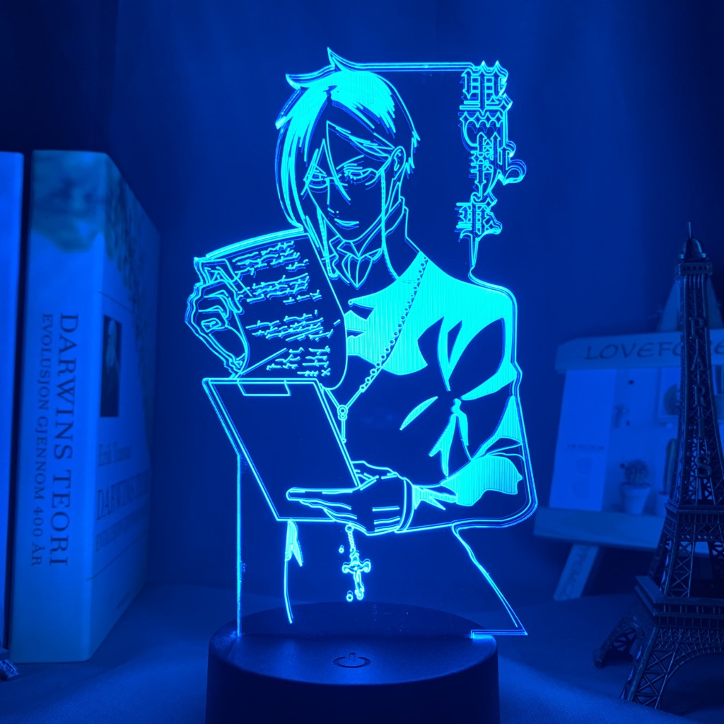 Anime Light Black Butler Led Night Light for Bedroom Decoration Colorful Nightlight Anime Gift 3d Lamp 1 - Anime Lamps Store